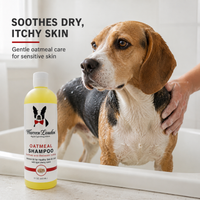 Oatmeal Dog Shampoo for Dry, Itchy Skin – Cherry Scent, 17 oz