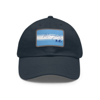 Manchester City FC 25/26 Home Kit-Inspired Leather Patch Baseball Hat