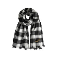 Purdue Boilermakers Plaid Blanket Scarf