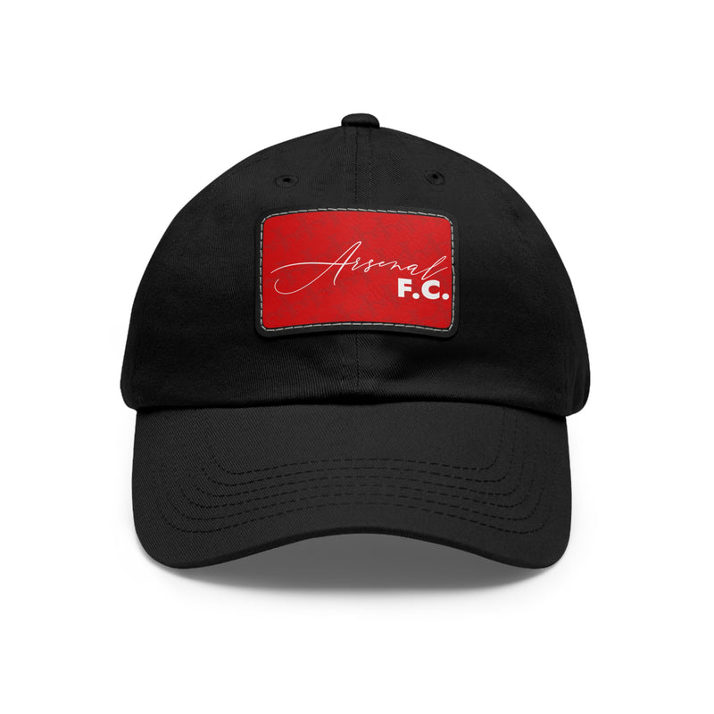 Arsenal FC 25/26 Home Kit-Inspired Leather Patch Baseball Hat