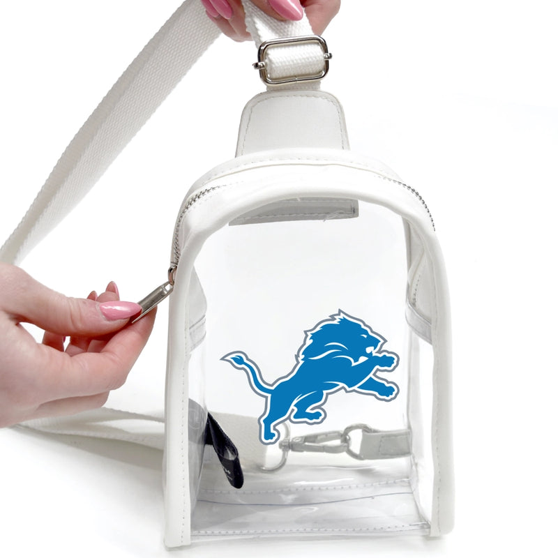 Detroit Lions Clear Mini Sling