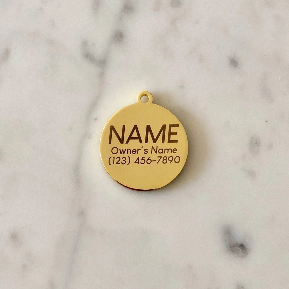 Loyal AF Pet ID Tag - Pink