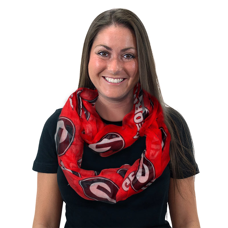 GA Bulldogs Infinity Scarf