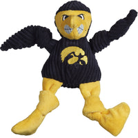 NCAA University of Iowa - Herky the Hawk Knottie® Plush Dog Toy
