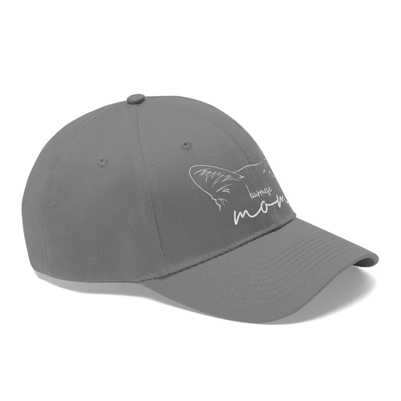 Burmese Cat Mom Embroidered Twill Hat