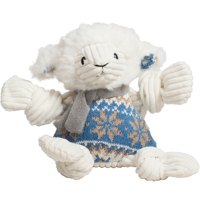 Leo Lamb Plush Dog Toy Knottie®