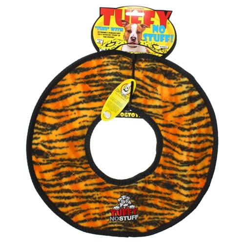 Tuffy MEGA Tiger Print No Stuff Ring