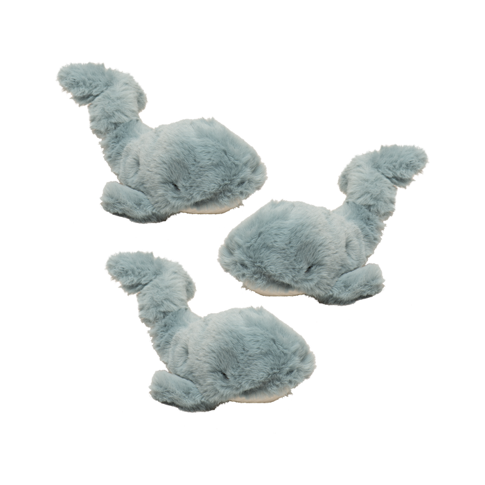 Mobie Whale Wee Huggles® Plush Dog Toys, 3 Pack