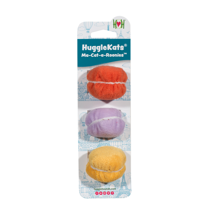 HuggleKats® Ma-Cat-a-Roonies Cat Toys, 3 Pack
