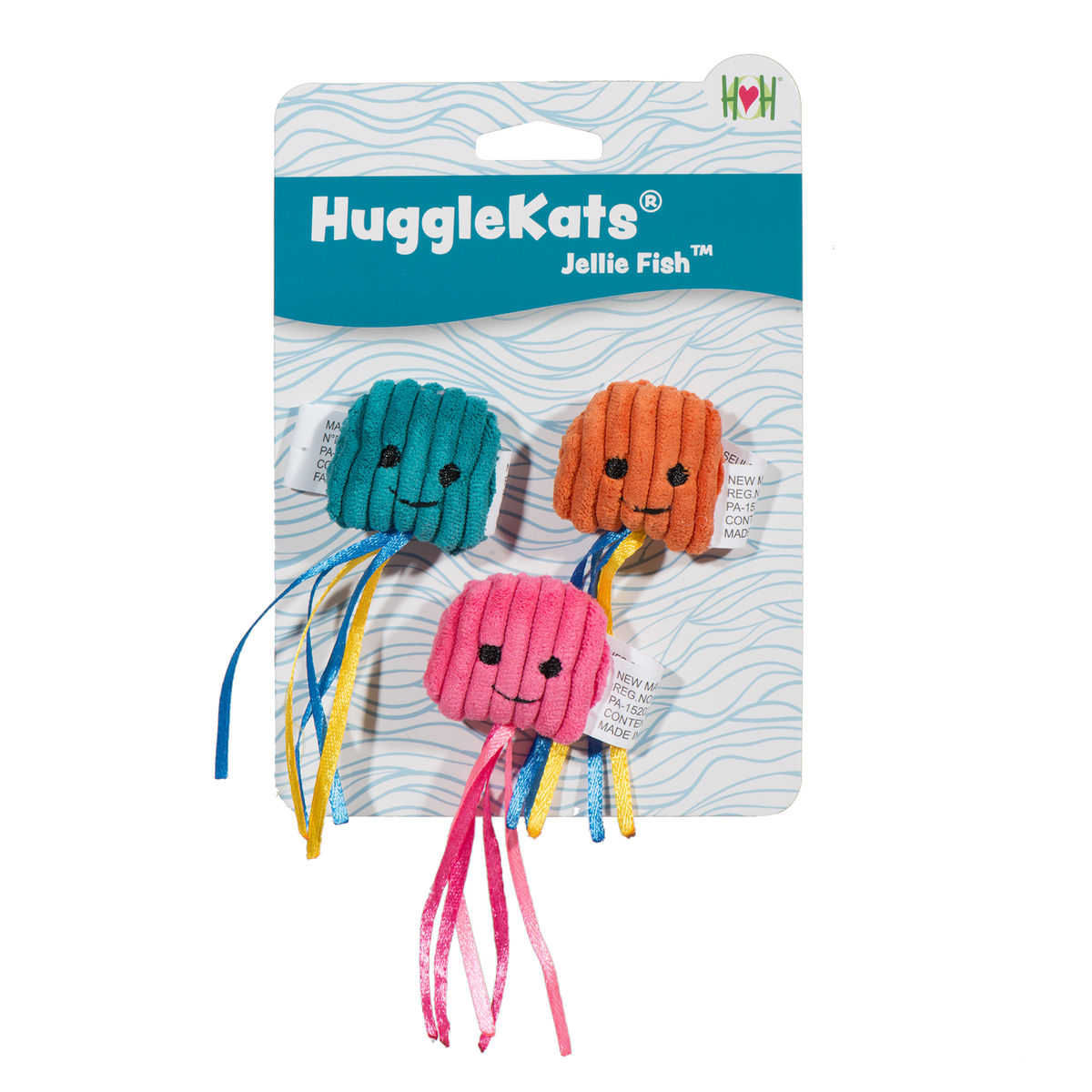 HuggleKats® Jellie Fish Cat Toys, 3 Pack