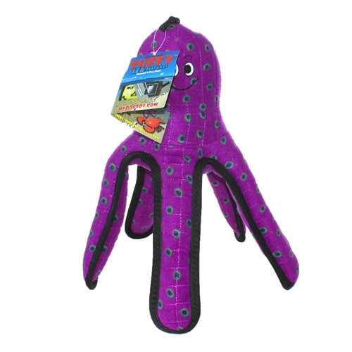 Tuffy Ocean Creature Series - Purple Pete Octopus Tough Toy