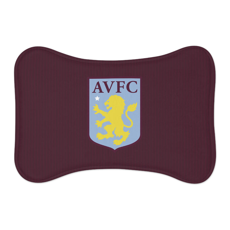 Aston Villa FC 25/26 Home Kit-Inspired Pet Feeding Mat - Different Styles