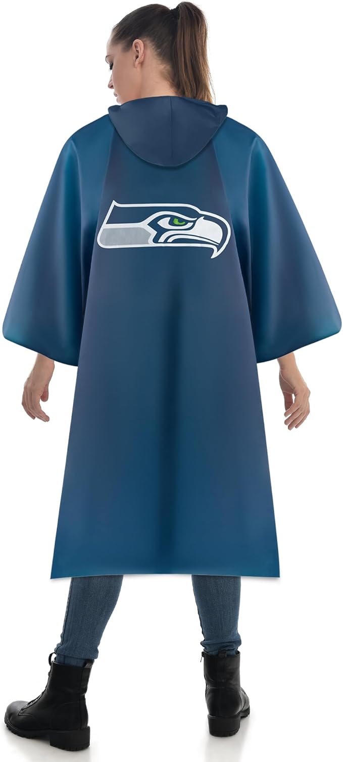 Seattle Seahawks Hooded Poncho on sale