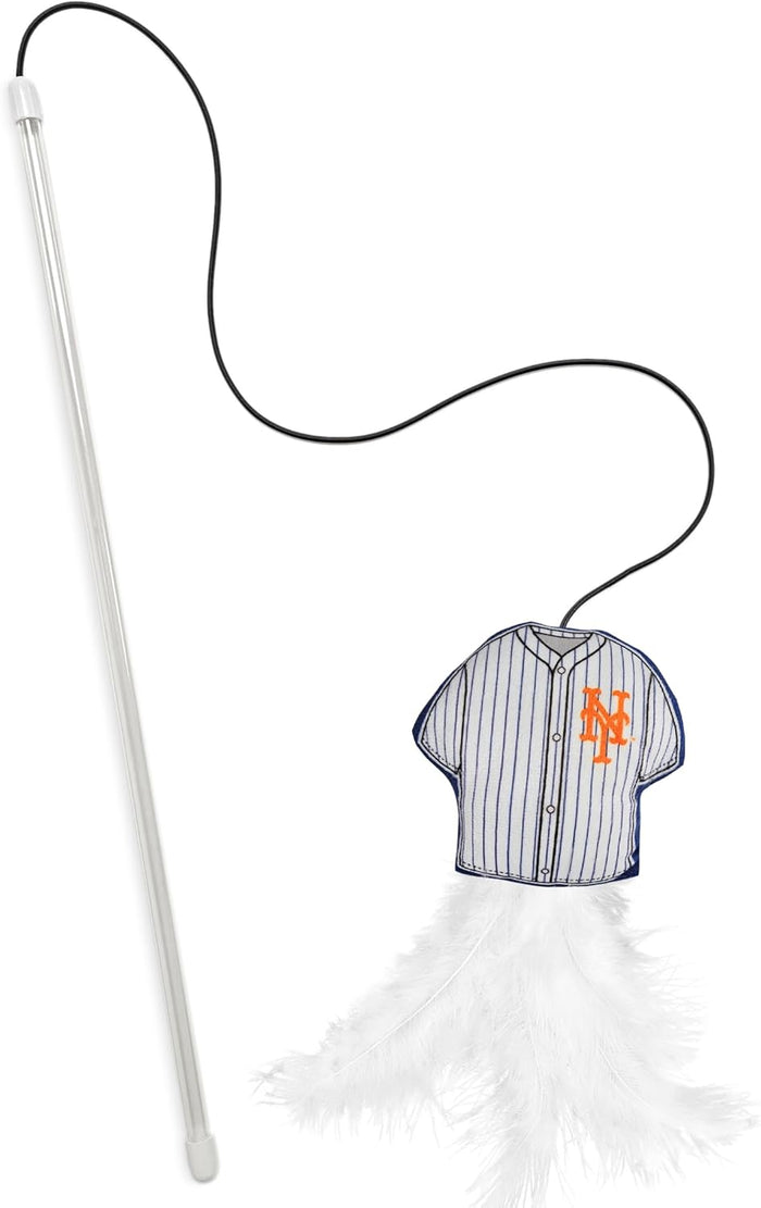 New York Mets Team Jersey Wand with Cat Nip