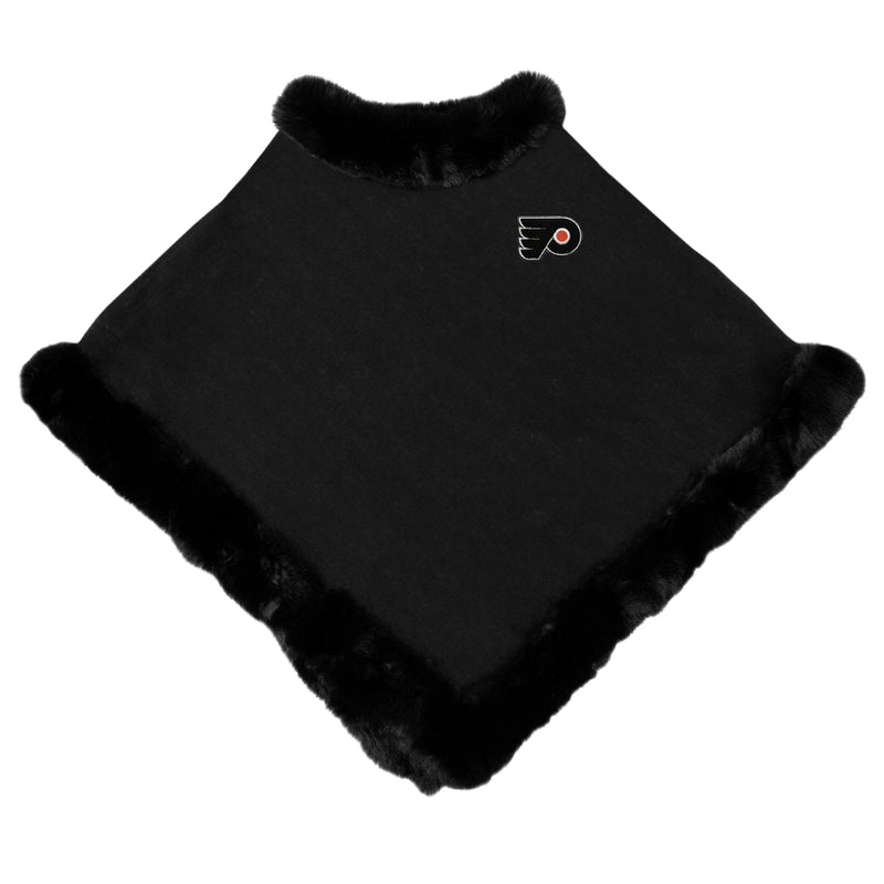 Philadelphia Flyers Fur Trim Poncho