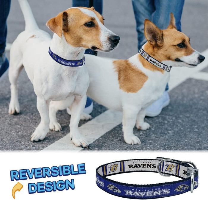 Baltimore Ravens Reversible Dog Collar