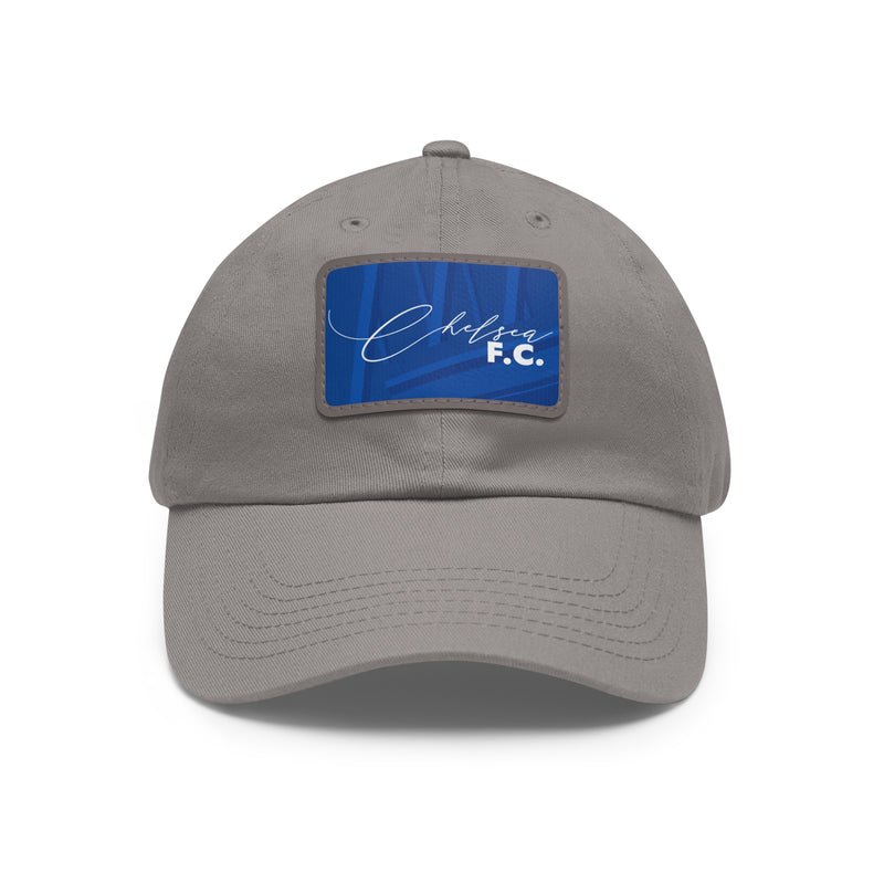 Chelsea FC 25/26 Home Kit-Inspired Leather Patch Baseball Hat