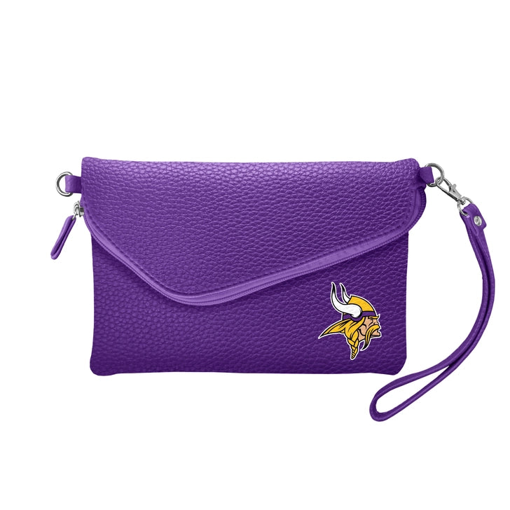 Minnesota Vikings Fold-Over Crossbody Pebble Purse