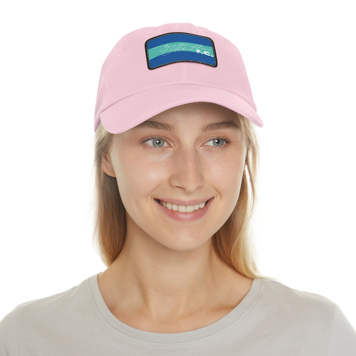 Brighton & Hove Albion FC 25/26 Home Kit-Inspired Leather Patch Baseball Hat
