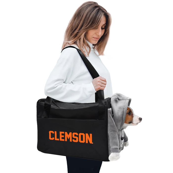 Clemson Tigers Furry Fan Pet Carrier