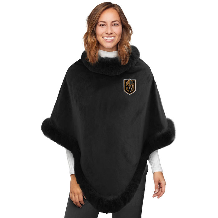 Vegas Golden Knights Fur Trim Poncho