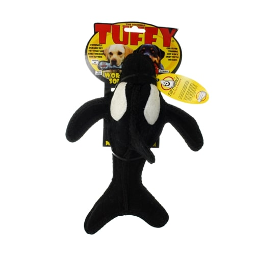 Tuffy Ocean Creature Series - Kinley the Killer Whale Tough Toy