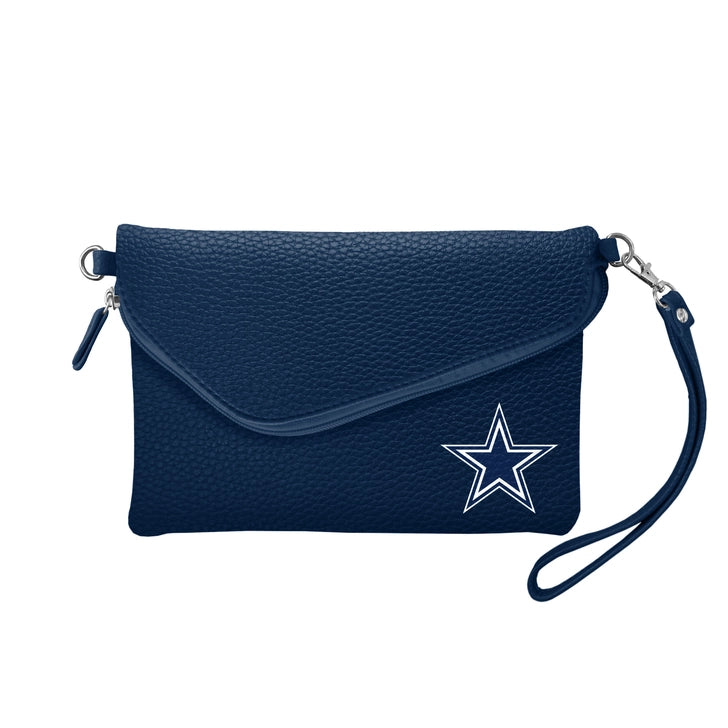 Dallas Cowboys Fold-Over Crossbody Pebble Purse