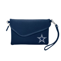 Dallas Cowboys Fold-Over Crossbody Pebble Purse