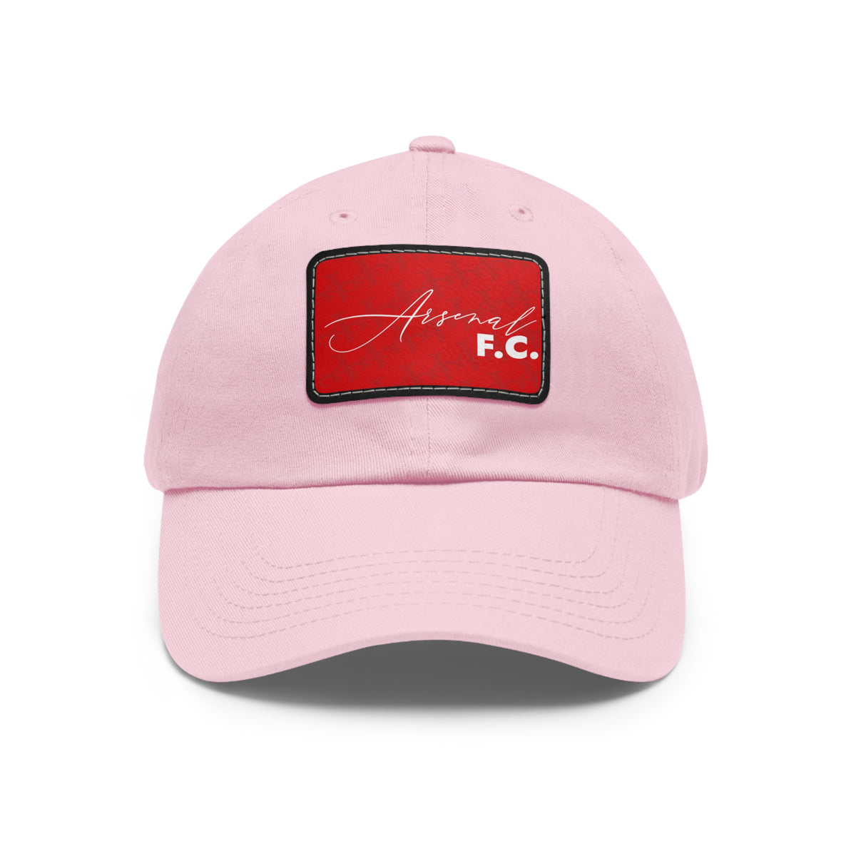 Arsenal FC 25/26 Home Kit-Inspired Leather Patch Baseball Hat