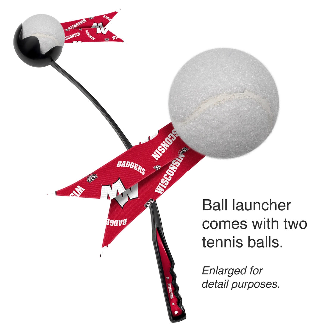 WI Badgers Pet Ball Launcher Toy