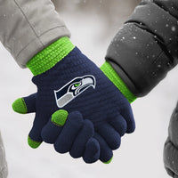Seattle Seahawks Waffle Knit Gloves