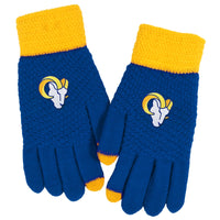Los Angeles Rams Waffle Knit Gloves