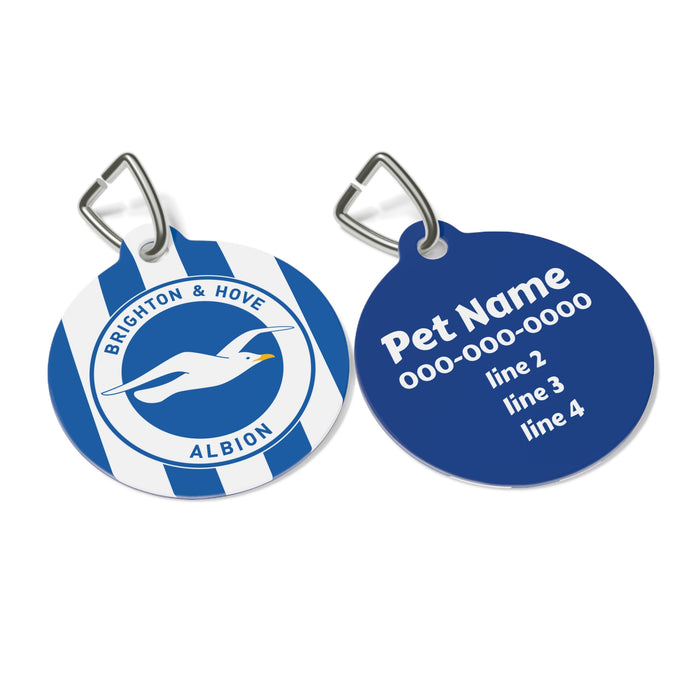 Brighton & Hove Albion FC 25/26 Home Kit-Inspired ID Tag