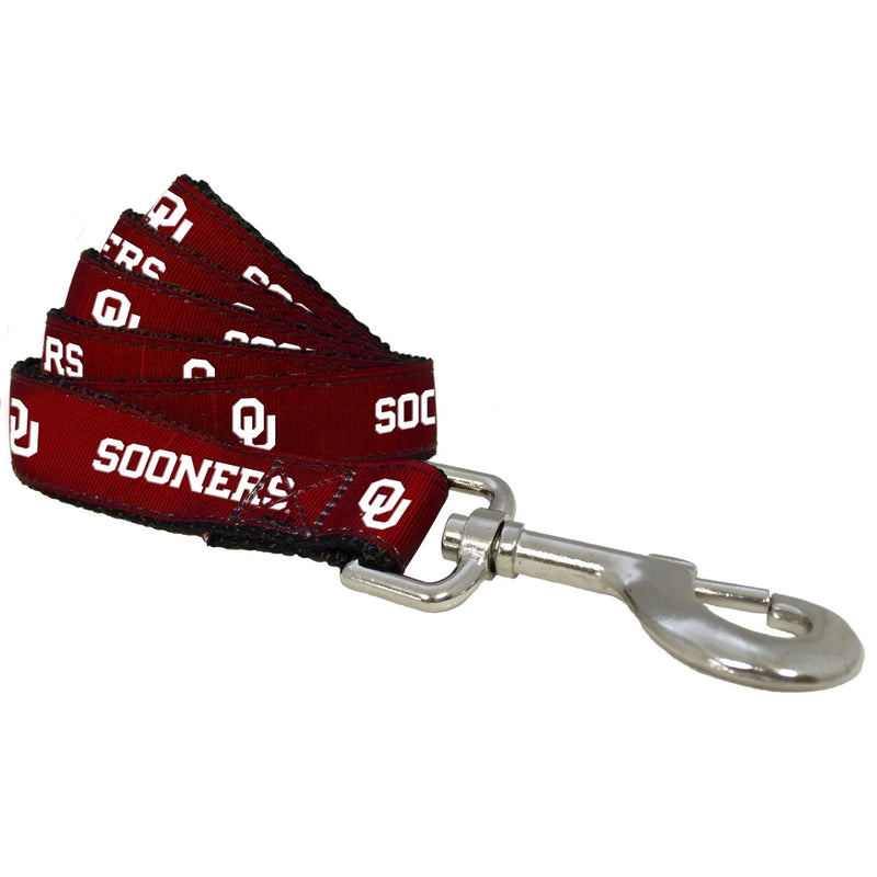 OK Sooners Nylon Dog Collar or Leash