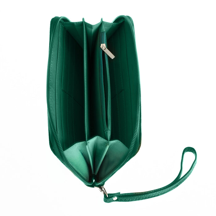 Oakland Athletics (A's) Zip Organizer Wallet Pebble
