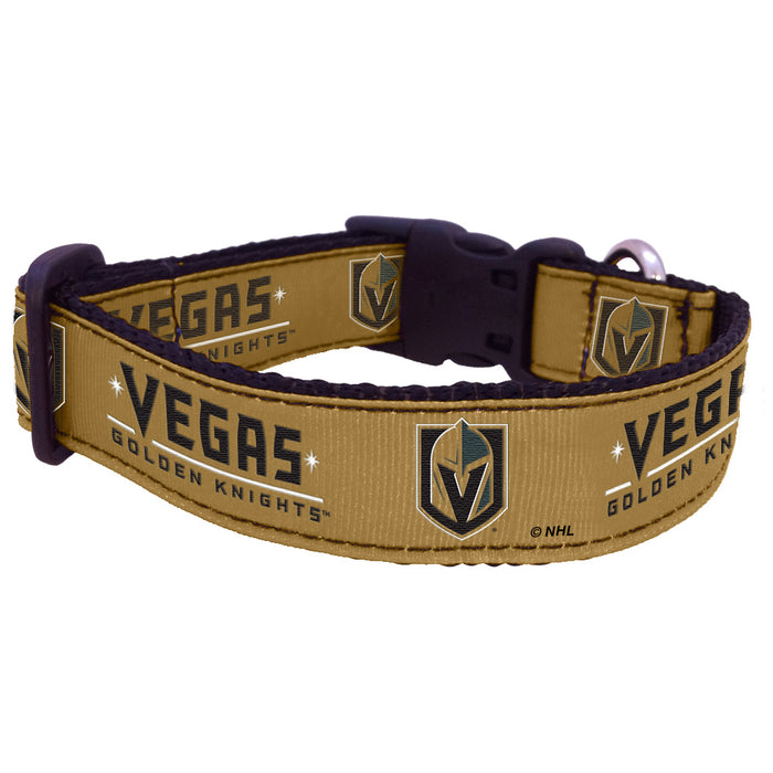 Vegas Golden Knights Nylon Dog Collar and Leash