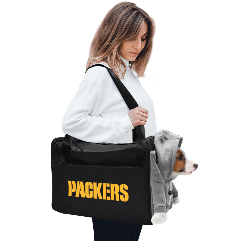 Green Bay Packers Furry Fan Pet Carrier