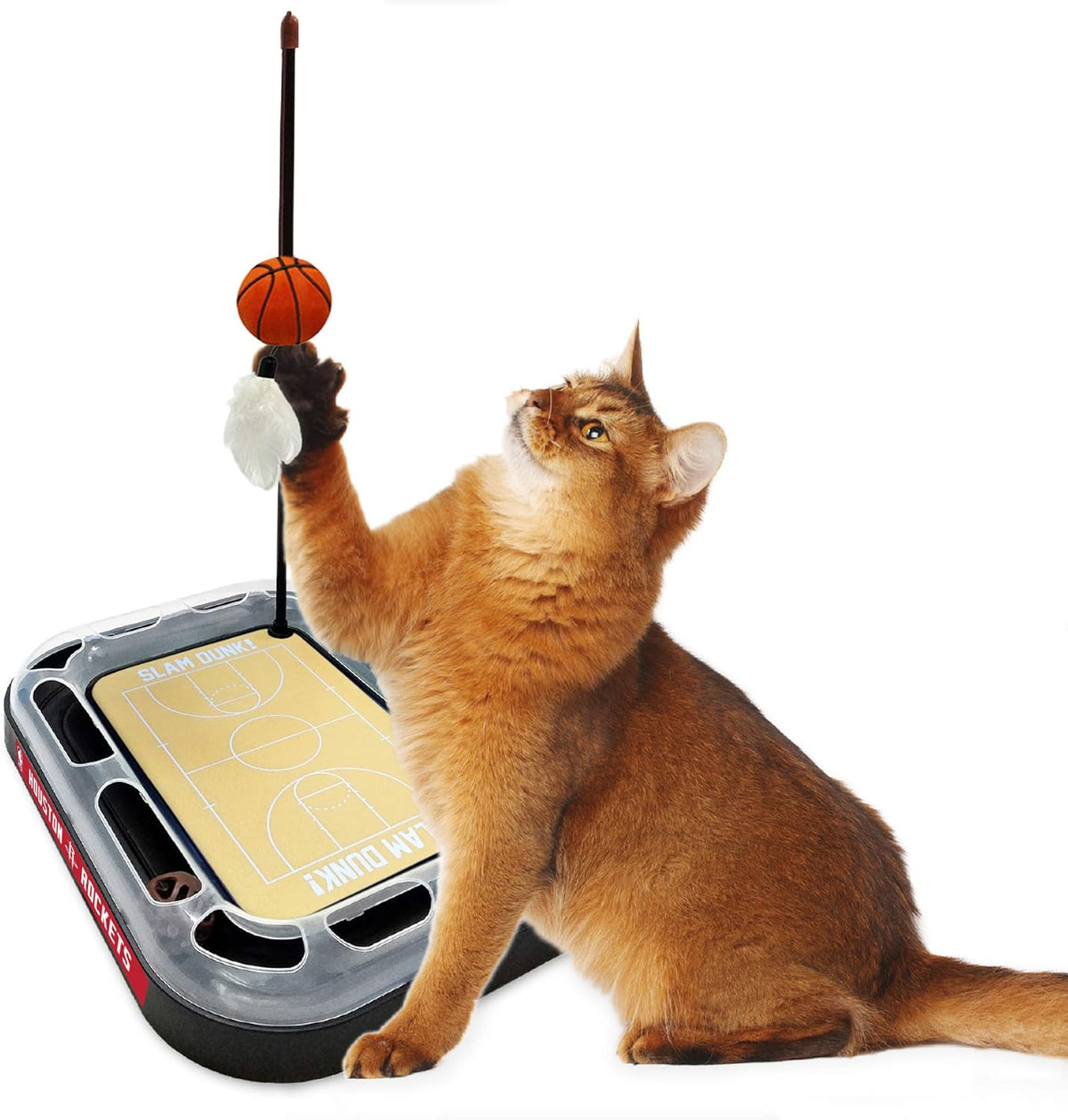 Houston Rockets Basketball Cat Scratcher Toy