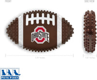 OH State Buckeyes Hard Nylon Football Chew Toy
