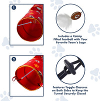 Kansas City Chiefs Cat Tunnel Toy