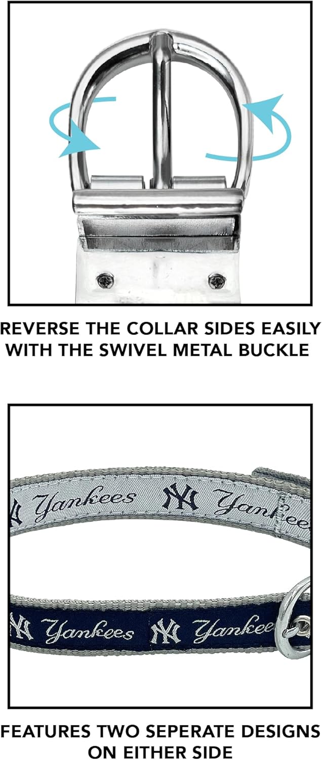 New York Yankees Reversible Dog Collar