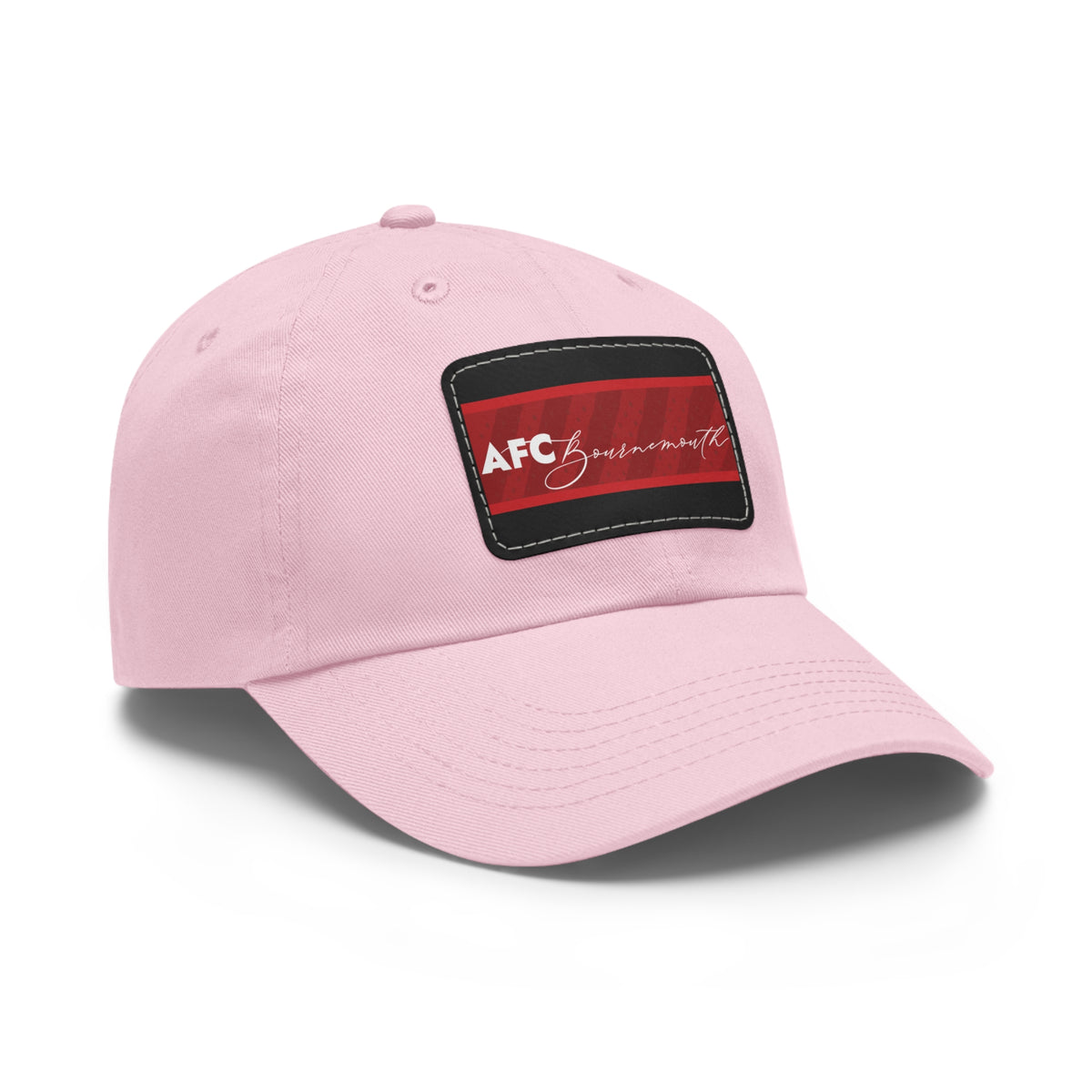 AFC Bournemouth 25/26 Home Kit-Inspired Leather Patch Baseball Hat