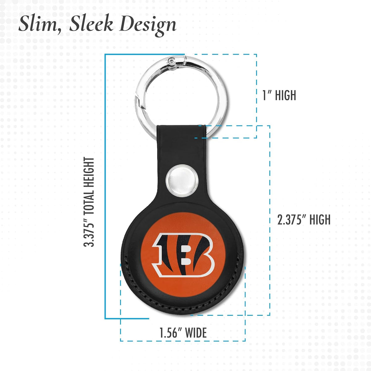 Cincinnati Bengals PVC Air Tag Holder