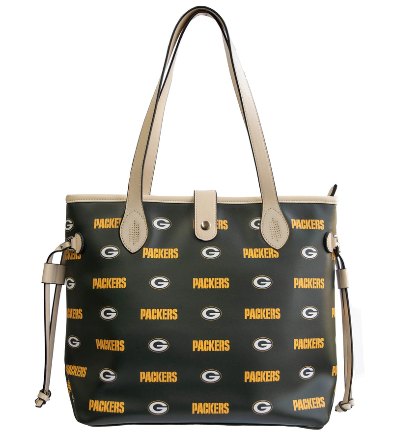 Green Bay Packers Patterned Tote Handbag