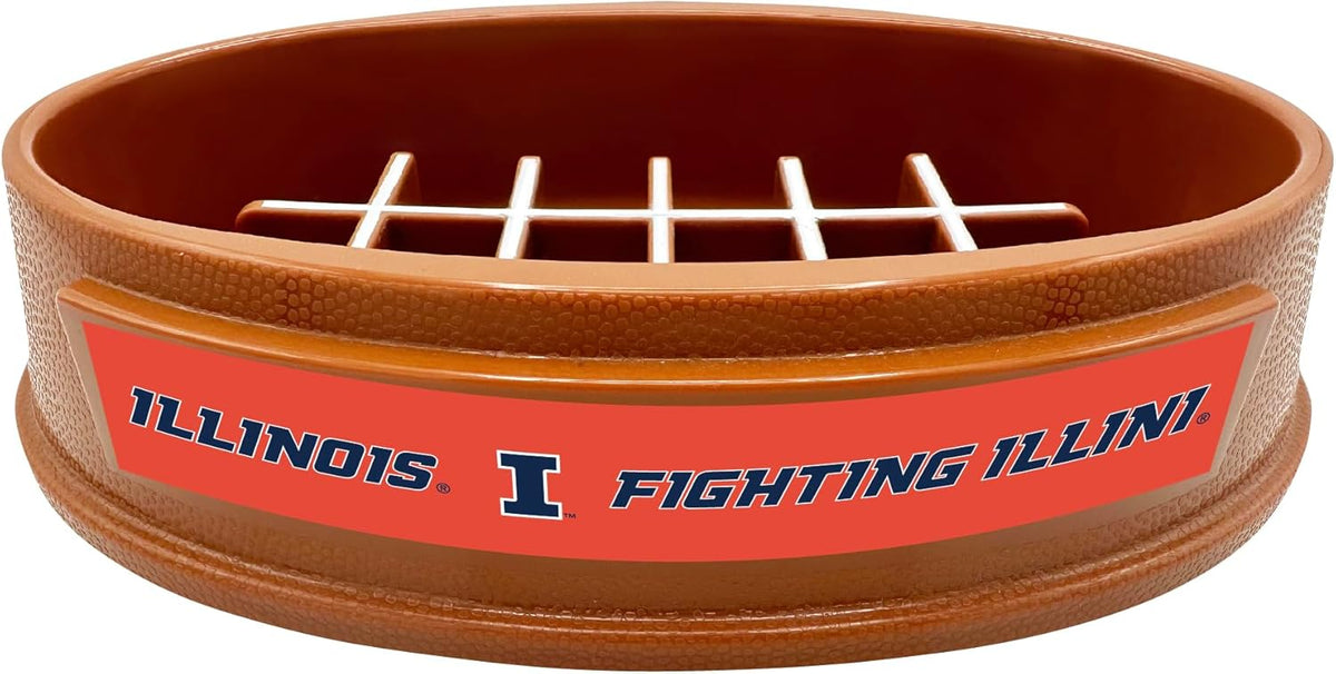 IL Fighting Illini Football Slow Feeder Bowl