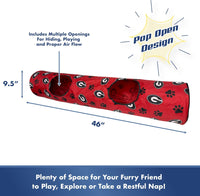 GA Bulldogs Cat Tunnel Toy