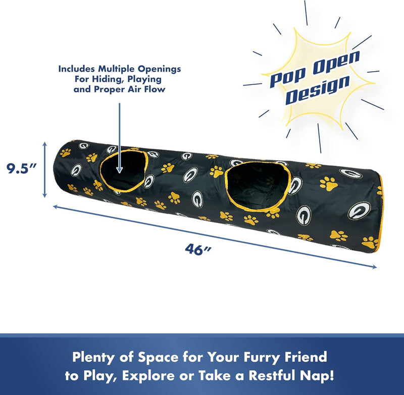 Green Bay Packers Cat Tunnel Toy
