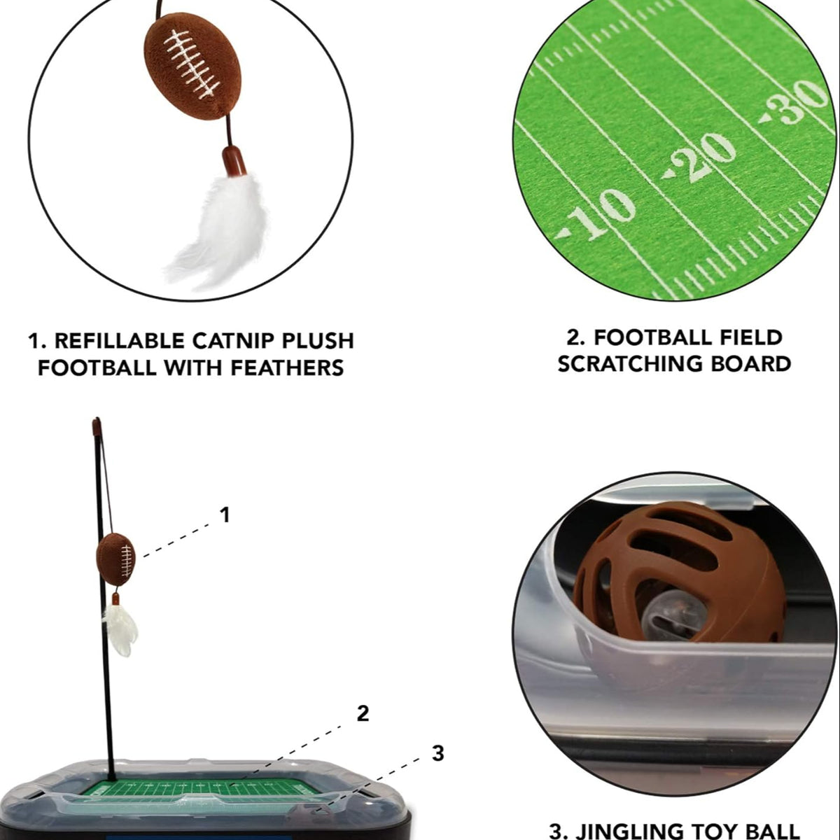 OR State Beavers Football Cat Scratcher Toy
