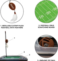MS State Bulldogs Football Cat Scratcher Toy