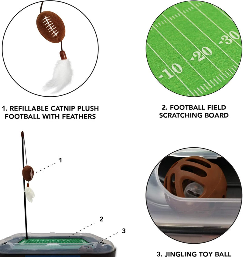 MS State Bulldogs Football Cat Scratcher Toy